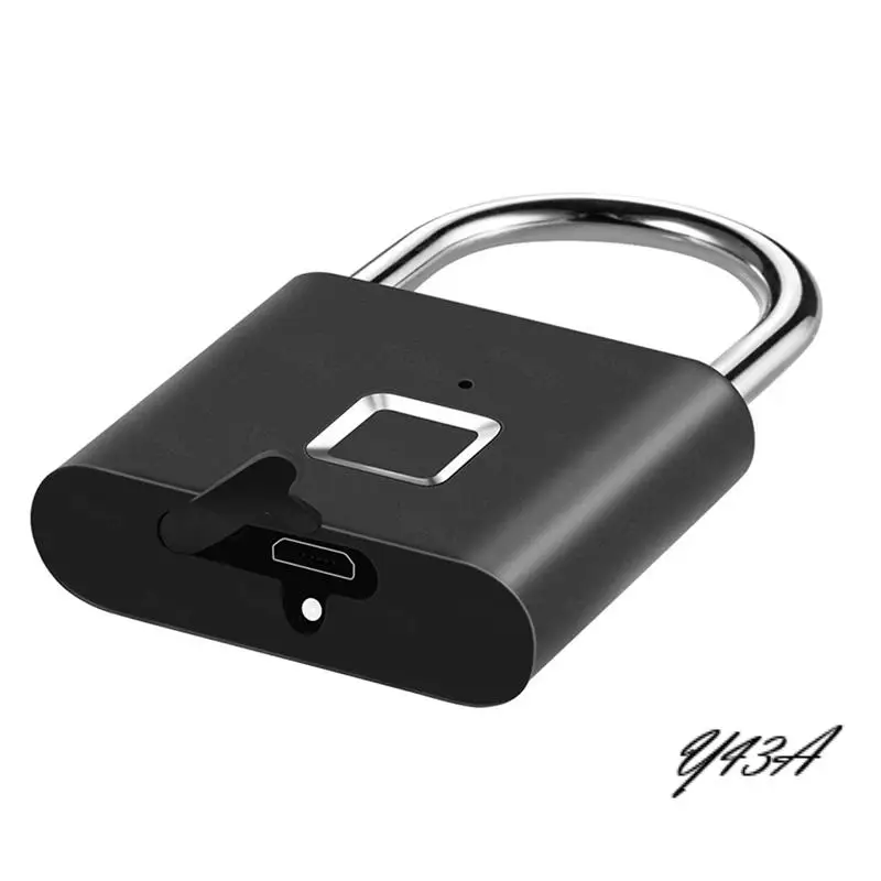 

Y43A-Keyless USB Charging Fingerprint Lock Smart Padlock Waterproof Door Lock Portable Anti-Theft Padlock