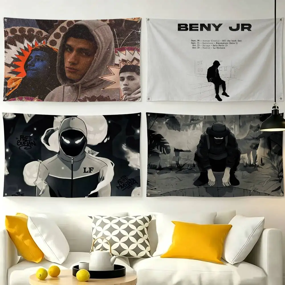Rapper Beny Jr  Flags for Bedrooms Home Decor Items Outdoor Decors Garage Decoration Flaga