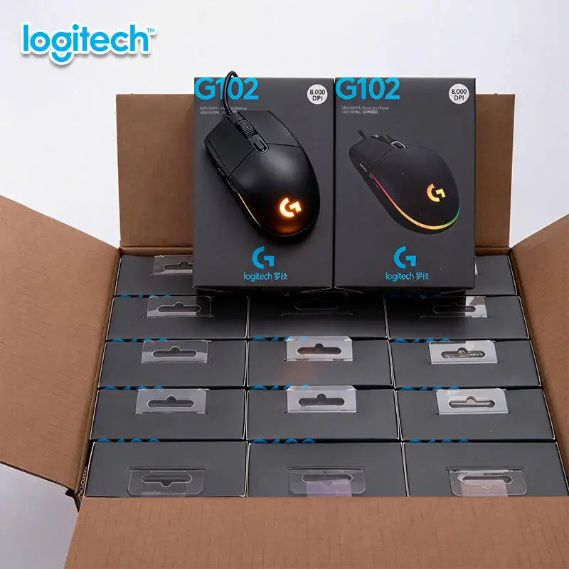 Logitech G102 Gaming Mouse 16.8M RGB Colors Mechanical Buttons RGB Sync  Competitive Daily Gaming Play Gamers G203./G402G/M100R