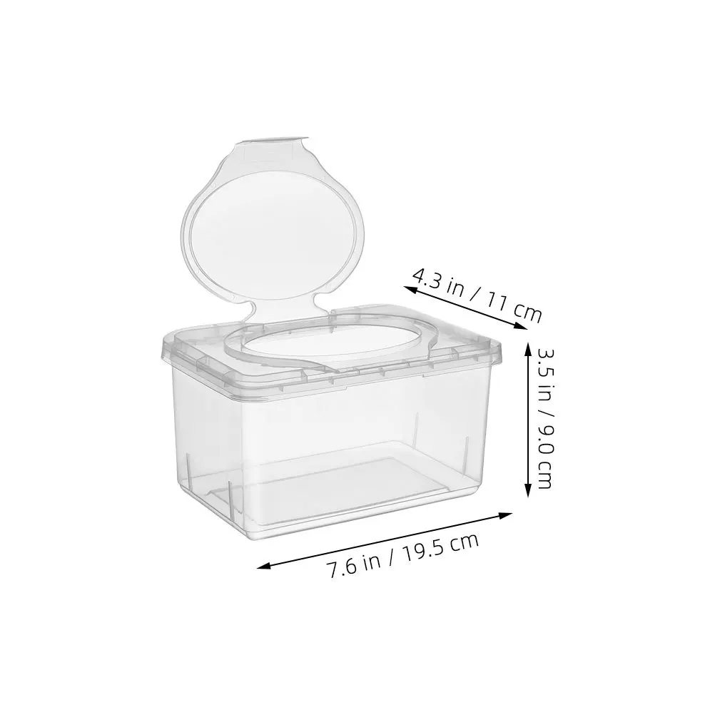 4Pcs Reusable Baby Wipes Dispenser Refillable Plastic Container with Seal Lid for Clean Easy Pull Out Design Wipe