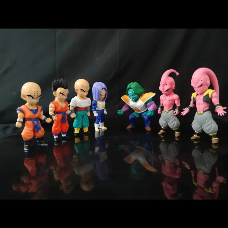 Dragon Ball Figures Tien Shinhan Trunks Yamcha Cell Krillin Majin Buu Zarbon Action Figure Pvc Anime Collection Model Toys