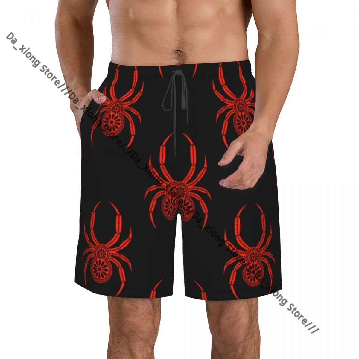 Insects Symmetrical Background Quick Dry Swimming Shorts For Men Swimwear Swimsuit Trunk Bathing Beach Wear