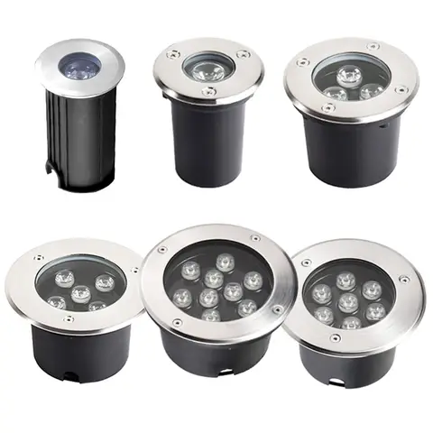 1W 3W 6W 10W LED Underground Lamp Stainless Floor Lighting Spotlight IP67 Waterproof Buried Light Garden Landscape Lights AC220V