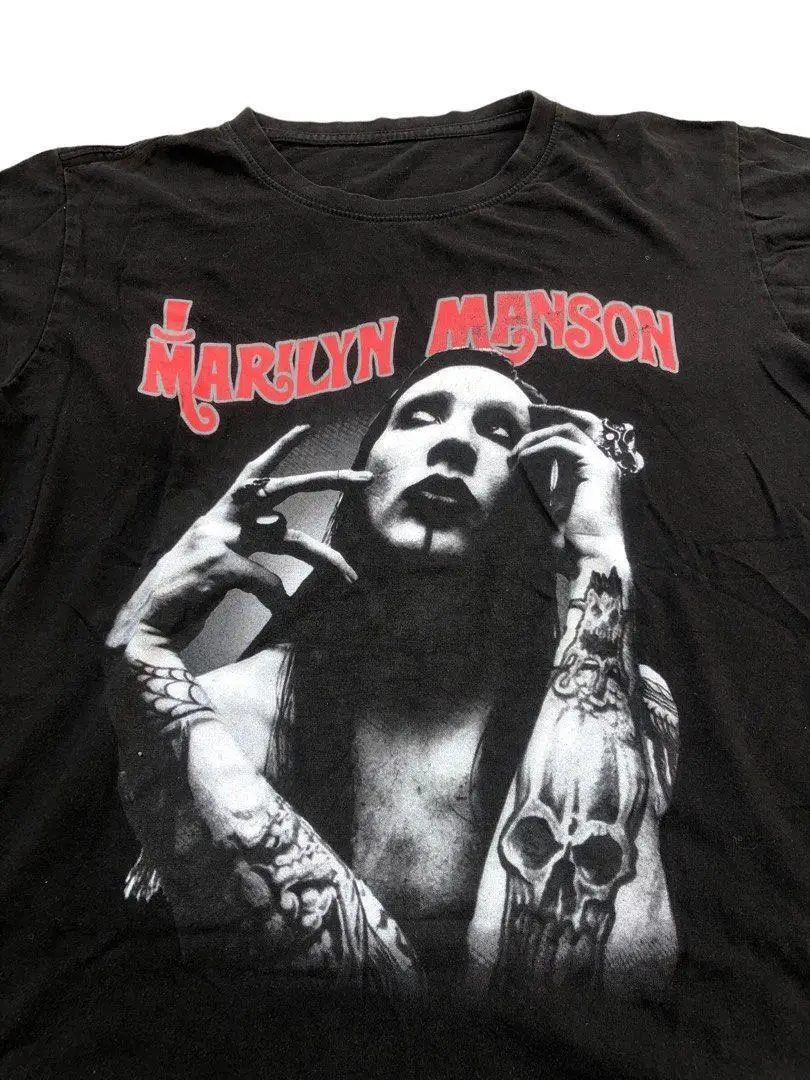 Vtg 90s 00s marilyn manson europäischer retro stil unisex t shirt S-3XL