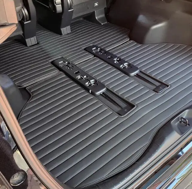 

High quality rugs! Custom full set car floor mats + trunk mat for Toyota Alphard 7 8 seats 2025-2002 waterproof durable carpets