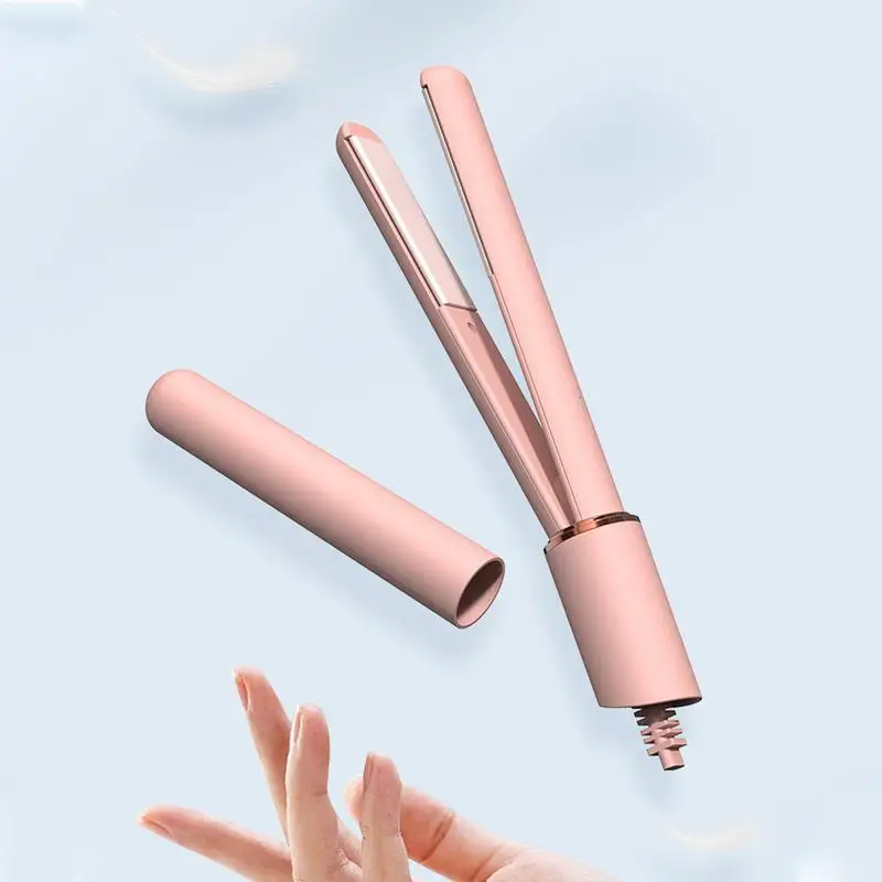 Curling Iron Beach Waves Curler Portable Curly Straightener Travel Curling Wand For Women Short And Long All Hair Types