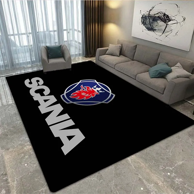 

Truck S-Scania Cartoon Carpet Home Living Room Bedroom Sofa Lunch Break Children's Play Area Carpet Non-Slip Home Floor Mat