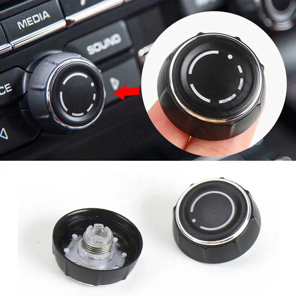 1 Pair Audio Volume Knob 97064292901 97064293001 For Boxster 981 Spyder Cayman 981C GT4 991 958 Macan Panamera 970 2012-2018