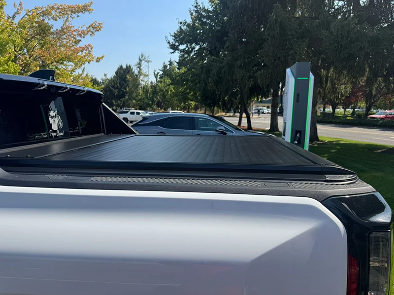 For Chevrolet Silverado EV 2024-2026 Electric Roller Shutter Tonneau Cover Aluminum Alloy Retractable Soft Bed Pickup Roll up
