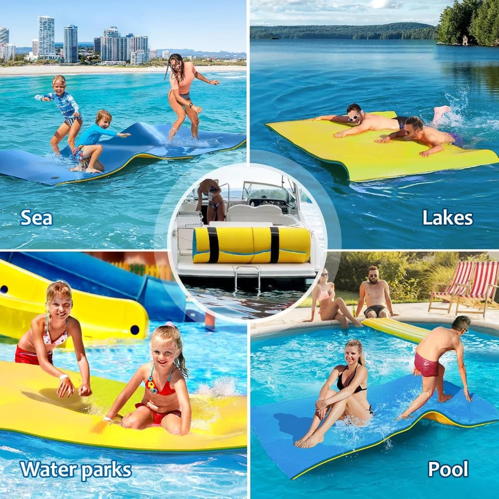 Water Party Floating Pad Portable Swim Relax Float Bed Suitable for Swimming Pool Lake Seaside Vacation Water Entertainment view 5