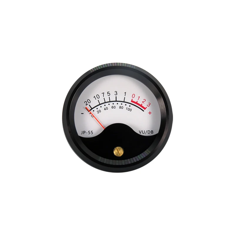 55mm Aluminium Alloy Vu Level Audio Meter With Driver Board LED Lamplight Connect The Power Amplifier Output