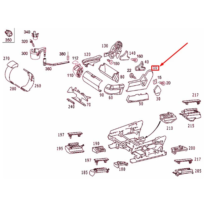 Embellecedor de asiento para mercedes-benz Clase S, Panel de cubierta para W220, S500, S430, S600, S55, AMG 2000-2002, A2209102918, 2209103018, 1 par