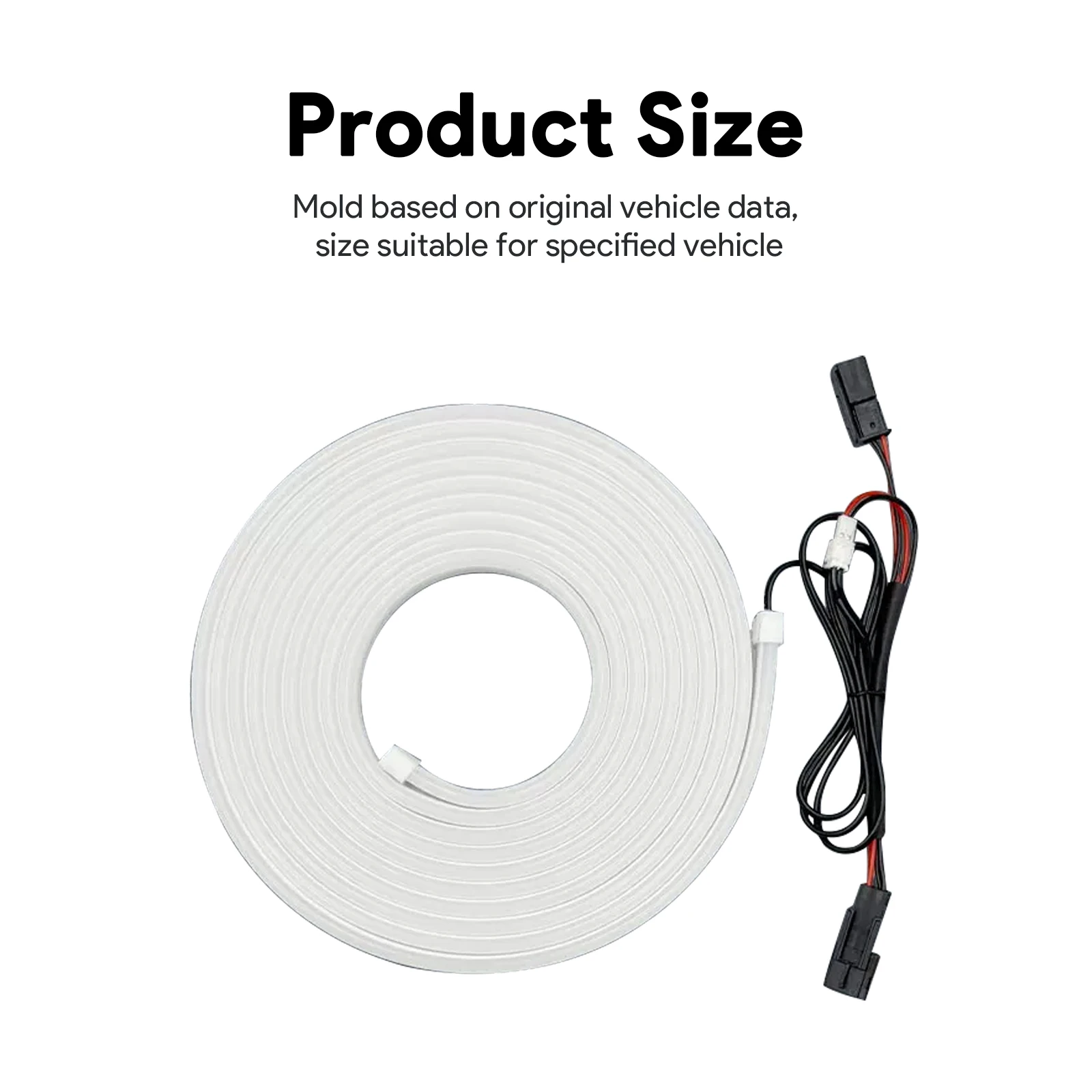 For Volvo EX30 2025-2026 Dynamic Flowing Rear Trunk Light Cuttable LED Strips Waterproof IP66