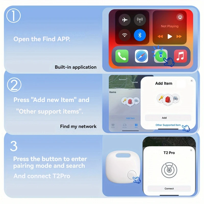 Wireless Smart Tracker Anti-Lost Alarm Key Finder Children's Bag And Wallet Finder APP GPS Record Anti-Lost Alarm Tag