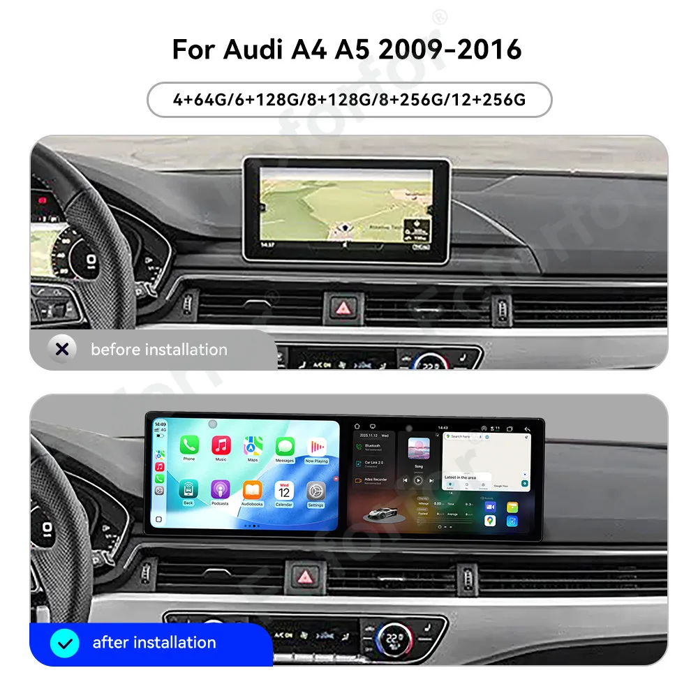 Android 15 Car Radio Carplay 9.1