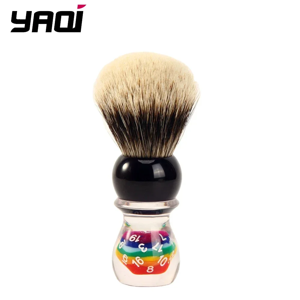 yaqi-shaving-brush-for-men-rainbow-colorful-rings-handle-lather-brush-with-dense-bristles-wet-shave-barber-grooming-tool