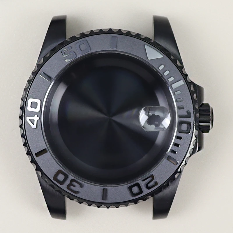 

40mm Men's Watch Case Sapphire Glass For Seiko NH35 NH34 NH36 NH38 Miyota 8215 ETA 2824 Automatic Movts 28.5mm Dial Yacht-Master