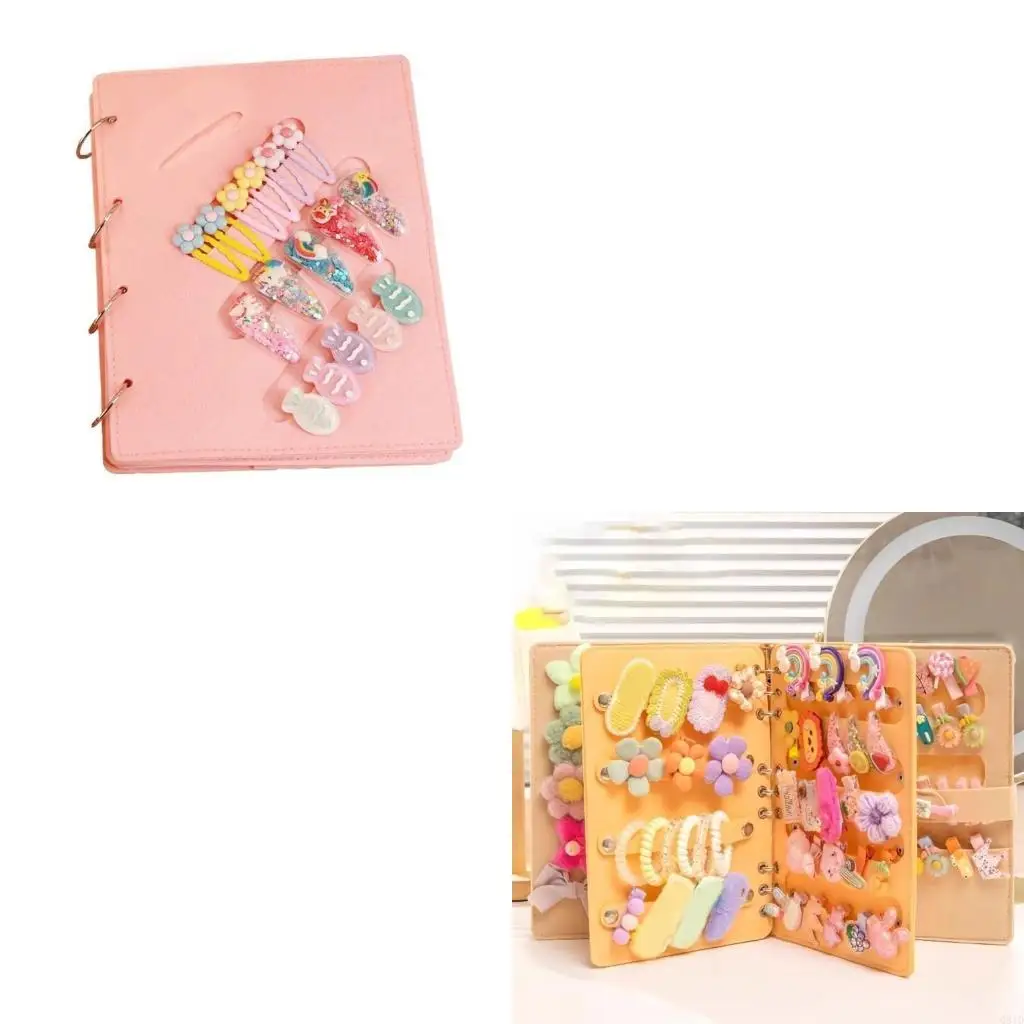  Foldable Portable Hair Clip Organizers Felt Texture Great for Home and Travel