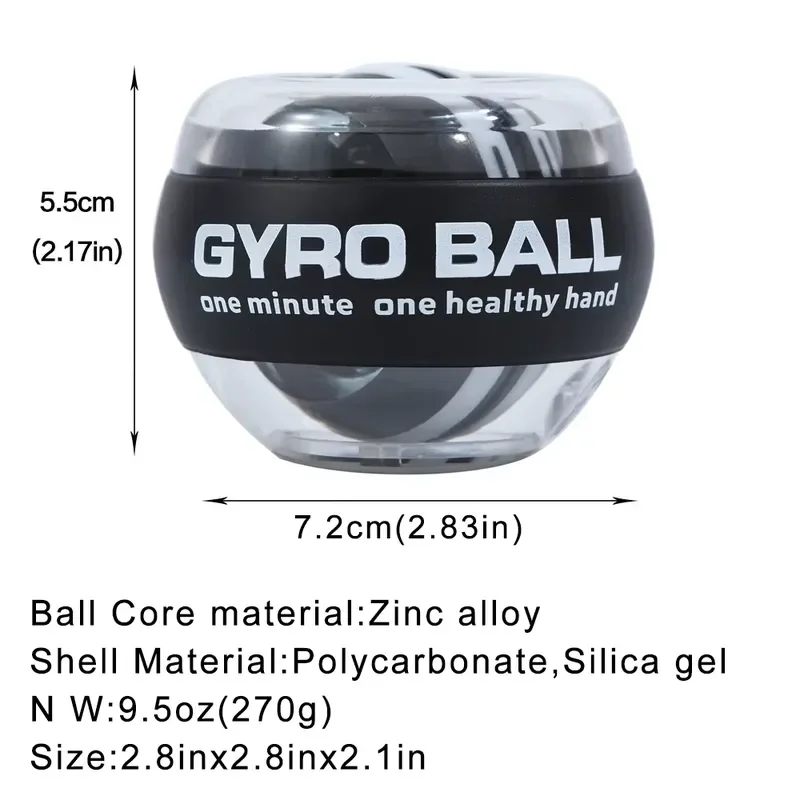 for Self-Starting Wrist Gyro Ball Power Trainer Forearm Exerciser to Strengthen Arms Fingers Muscles Device