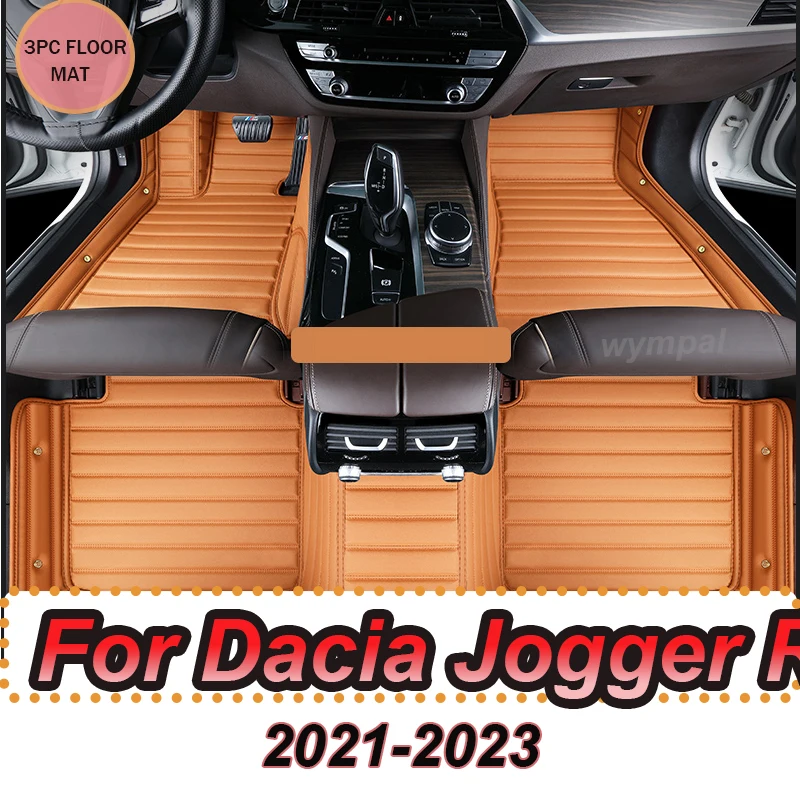 

LUXURY For Dacia Jogger RJI 2021 2022 2023 Car Floor Mats Leather Mat Covers Floors Tapete De Carro Car Accessories Interior