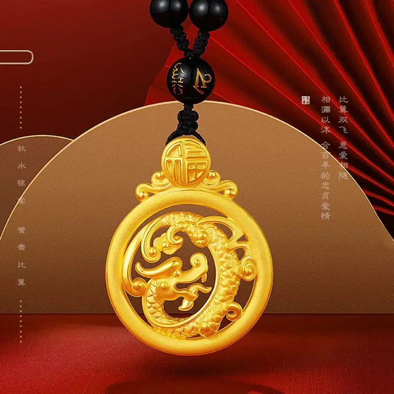 

Vietnamese Sha Jin Feng Cheng Xiang Phoenix Couple Fashion Instagram Hollow Pendant Will Not Fade For A Long Time