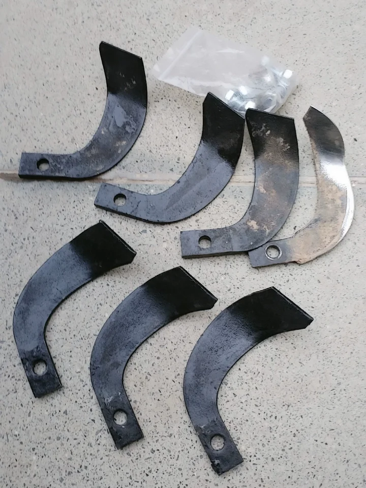 Soil Cultivator Attachments - Rotary Tiller Blades, Trencher & Soil Loosening Knife for Micro-Tiller & Garden Use