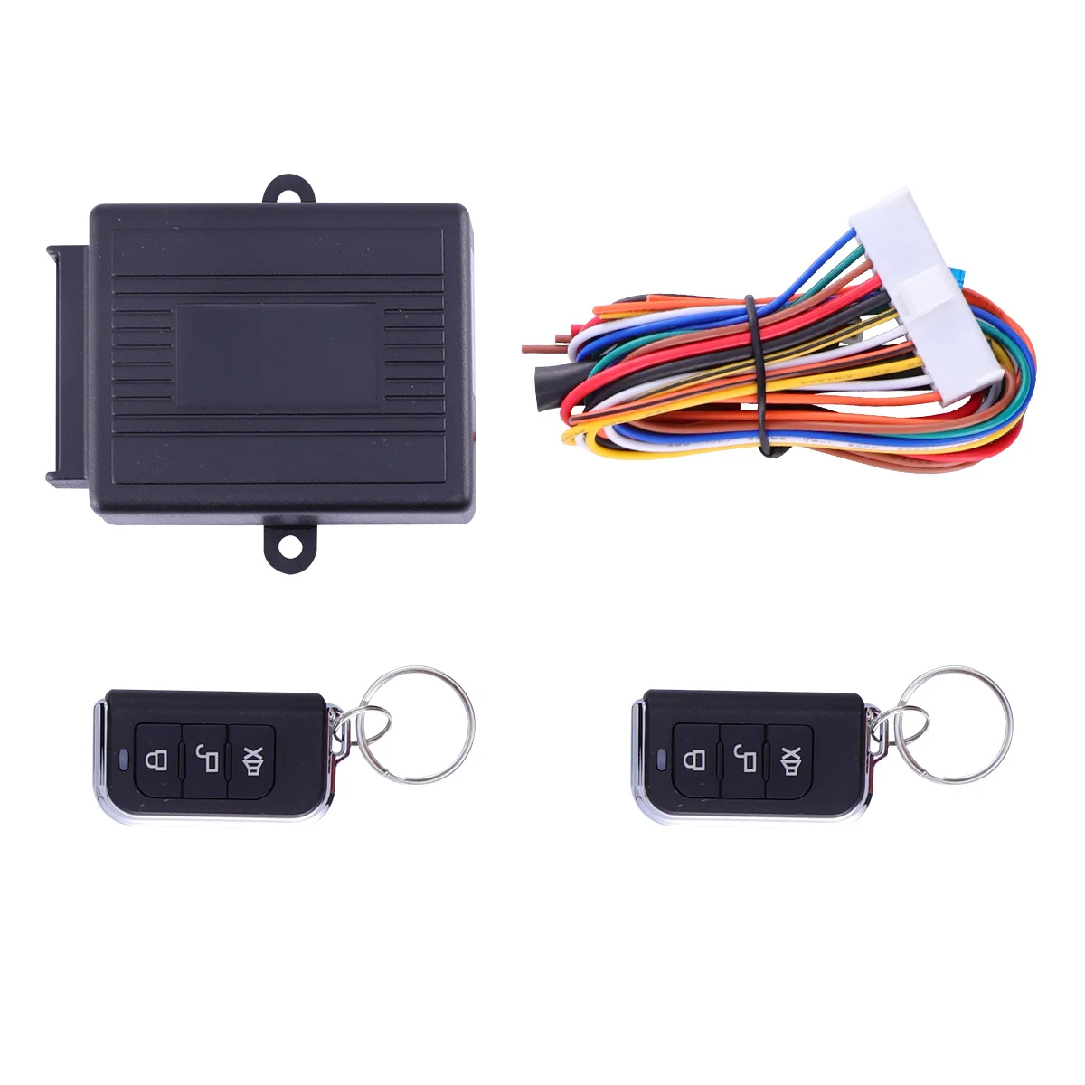 نظام دخول السيارة بدون مفتاح إنذار مضاد للسرقة زر ضغط الإشعال عن بعد جهاز قفل أمان تلقائي #1