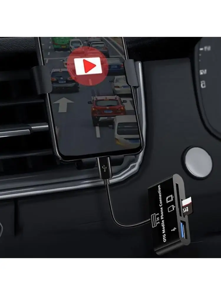 

R53C Super Speed Type C Memory Card Reader Compact Flash Card Adapter for Micro USB TF Card U Disk Converter for Computer