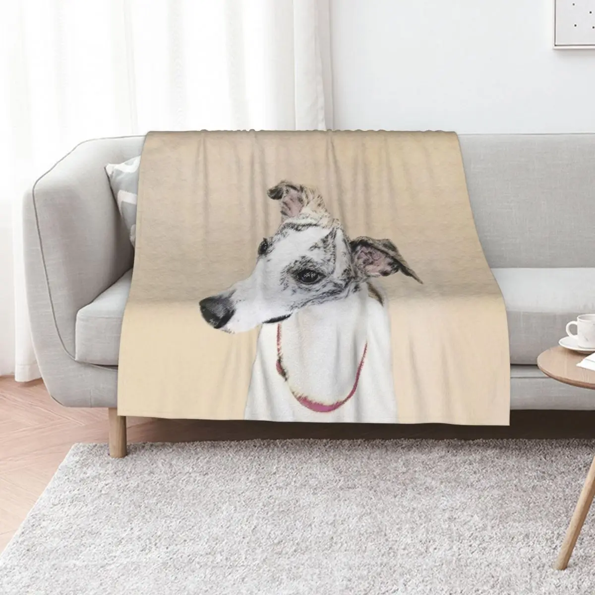 Whippet Throw Blanket Picnic Summer Loose Soft Big Plush Personalized Gift Blankets