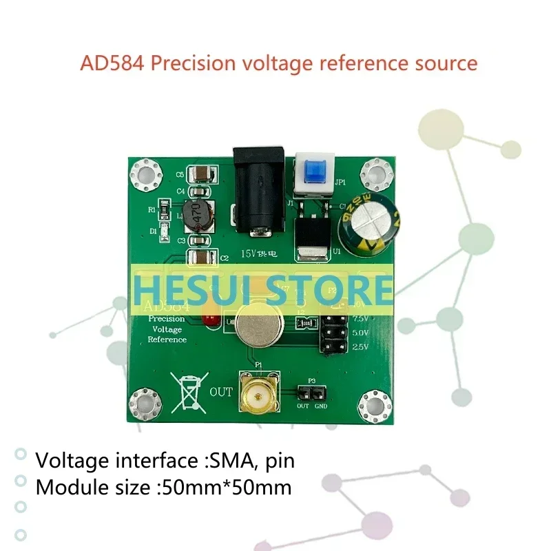 AD584 voltage reference 2.5V/5V/7.5V/10V high-precision reference voltage source voltmeter correction