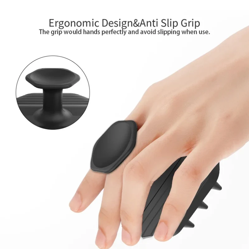 Silicone Shampoo Head Scalp Massage Brush Silicone Body Brush Hair Washing Comb SPA Bath Shower Brush Salon Hairdressing Tools