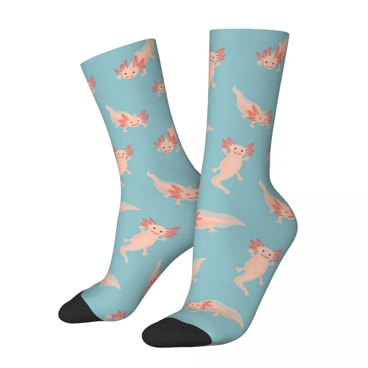 

Axolotl Socks Harajuku High Quality Stockings All Season Long Socks Accessories for Unisex Christmas Gifts