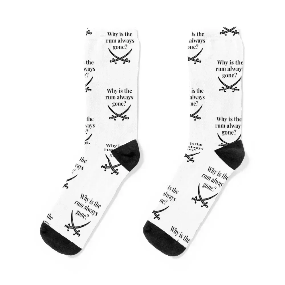 

Why is the rum always gone Socks short sport kawaii funny gifts Socks Man Women's