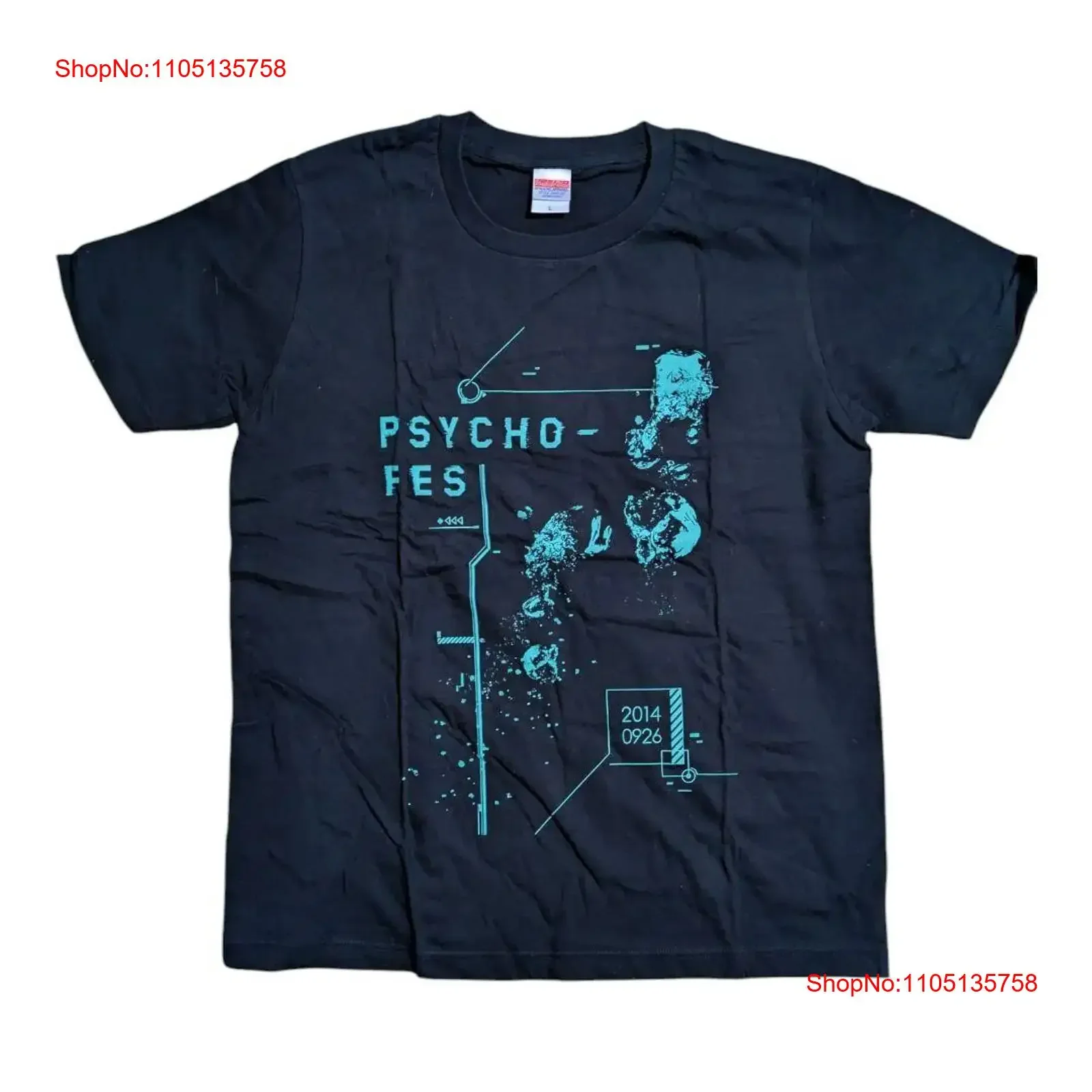 

Psychopath T shirt 2014 Psycho FES Anime PASS Cotton Large Used vintage Washed Soft Casual Stylish Comfortable Unisex fashion