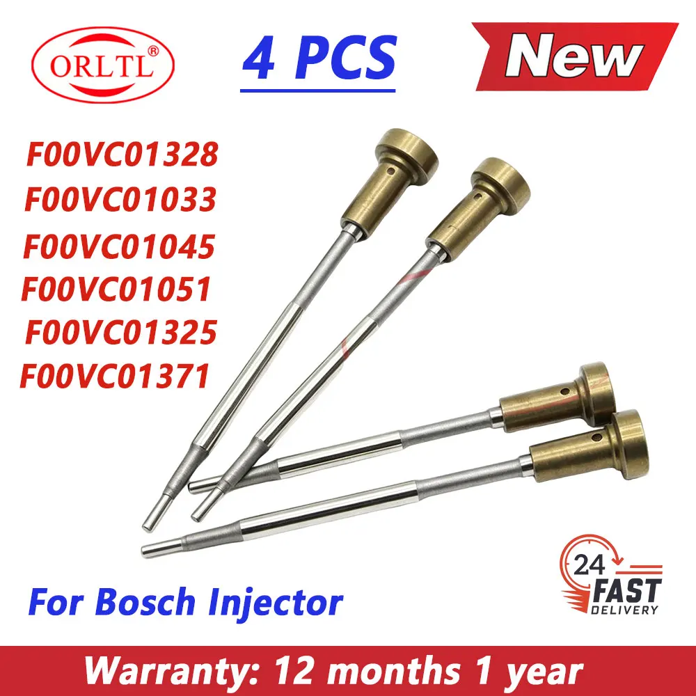 

4PCS New F00VC01328 F00VC01033 F00VC01045 F00VC01051 F00VC01325 F00VC01371 Diesel Injector Control Valve For BOSCH