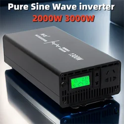 Inverter 800W 2000W 3000W Pure Sine Wave 12V 24V 48V 60V 72V To AC 110V 220V 50Hz 60Hz Car Power Inverter Frequency Converter