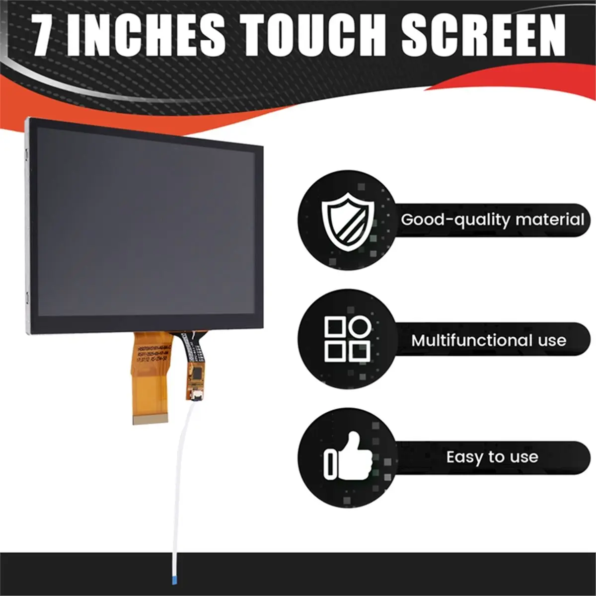 

Punctual- 7inch Touch Screen 1024x600 Digital LCD Touch Screen Multi-Touch High-Definition Touch Screen Industrial Display