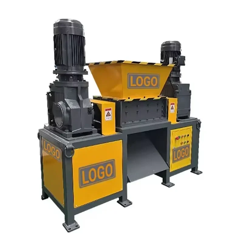 2026 Hot Tire Shredders Scrap Metal Shredder Waste Cable Wire Cutter Double Shaft Shredder Machine Twin Shaft Crusher