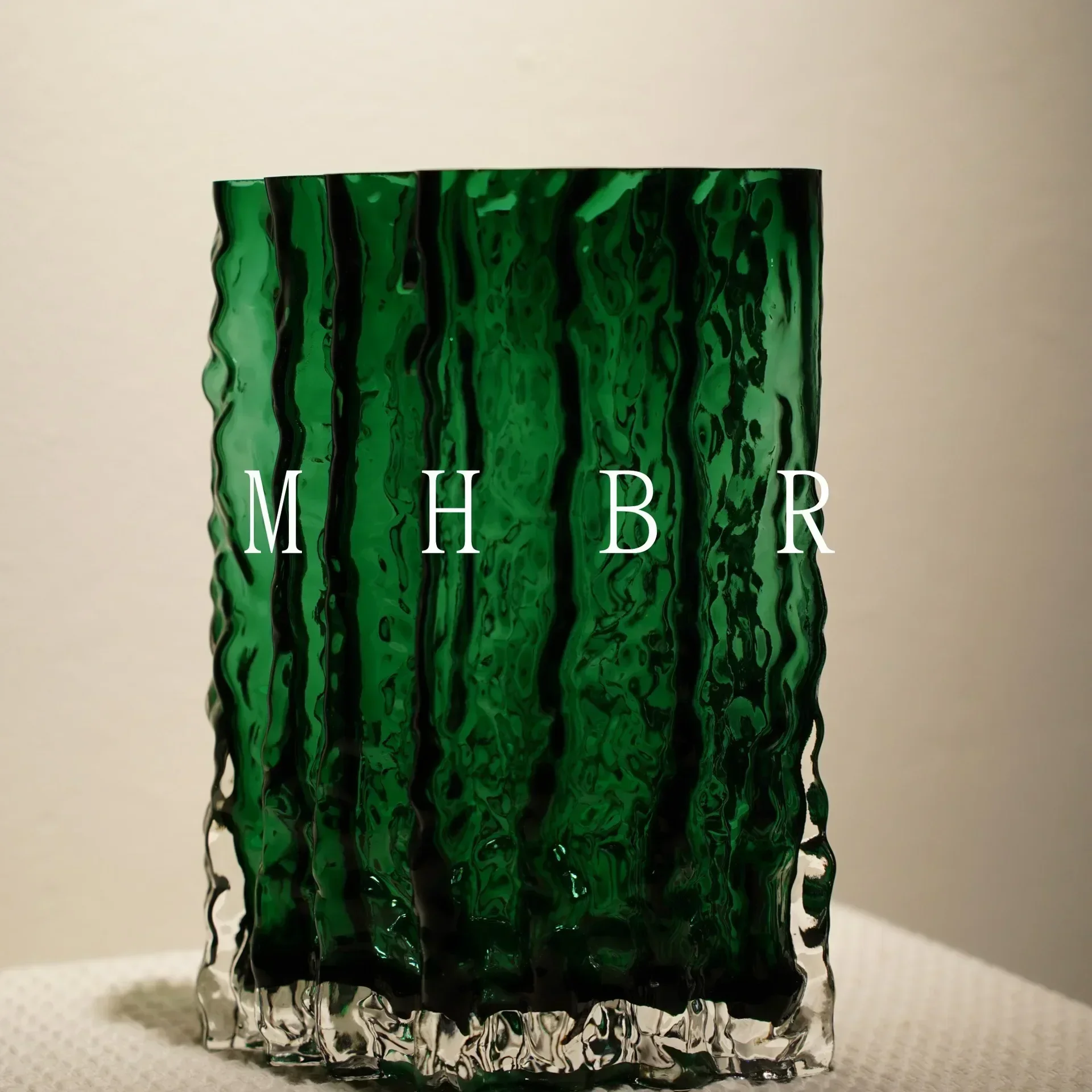 Jarrón de Vidrio Hidropónico Glacial Wrinkle, Macetas, Decoración de Escritorio, Arreglos Florales, Jarrones Florales Sencillos, Decoración Moderna para el Hogar