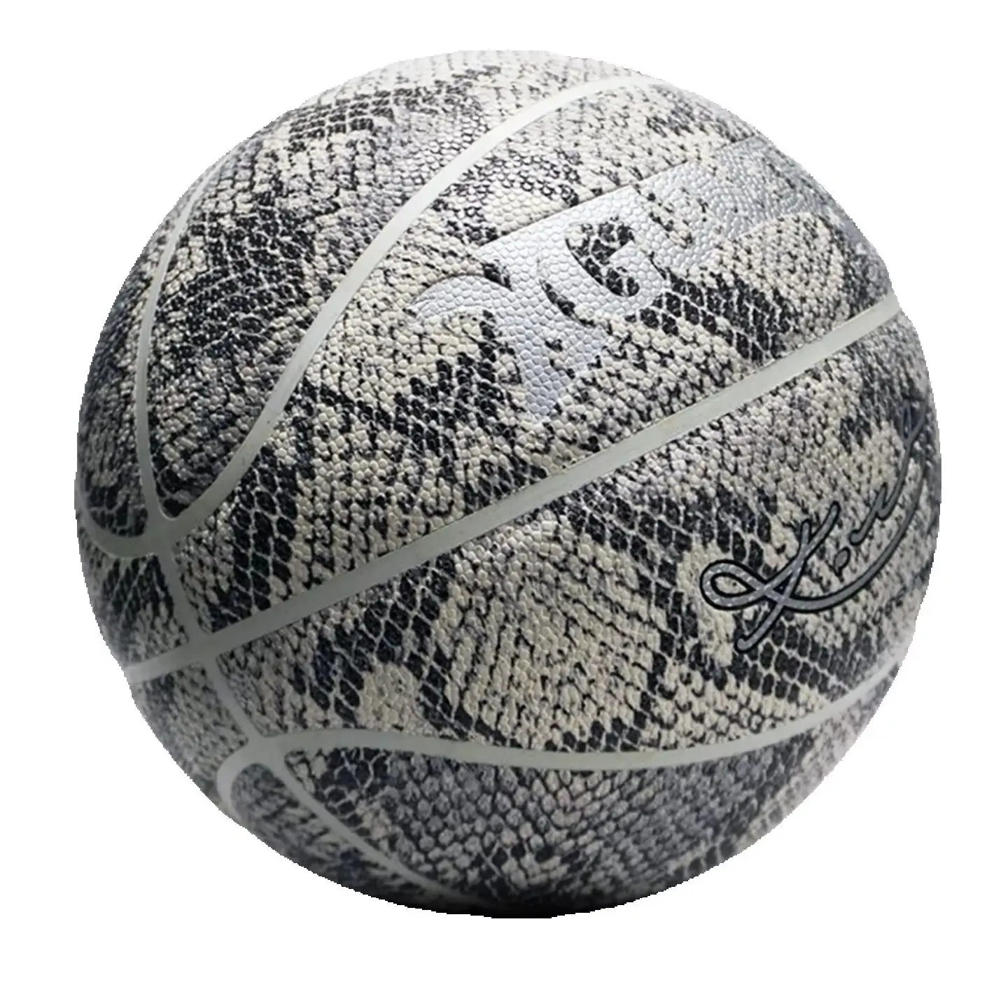 

Official Size 7 Basketball Snake Pattern PU Leather, Rubber Bladder, Moisture-Wicking Soft Grip, Includes Accessories & Gift Box