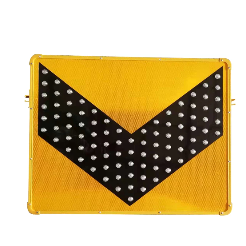 Traffic Safety Warning Sign Board Solar Flashing Arrow Direction Sign LED Traffic Sign With Light