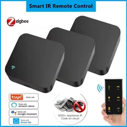 Tuya Zigbee Smart IR Blaster Universal Infrared Remote Controller for TV Air Conditioning DVD Fan Support 2mqtt ZHA Alexa Google