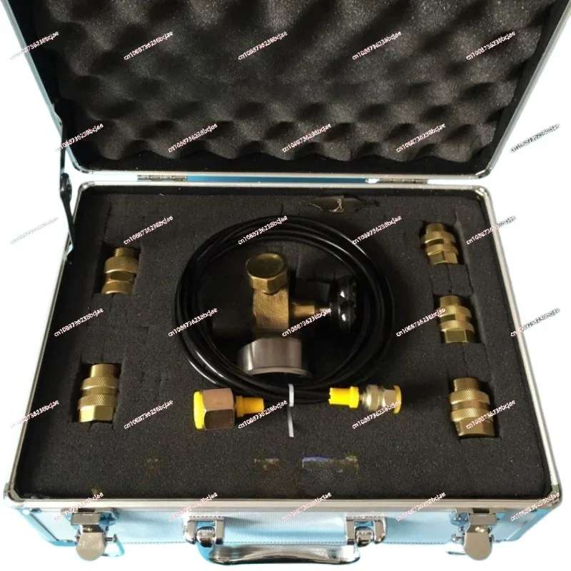 7 IN 1 Hydraulic Accumulator Cylinder Nitrogen Gas Charging Kit and Pressure Test Kit