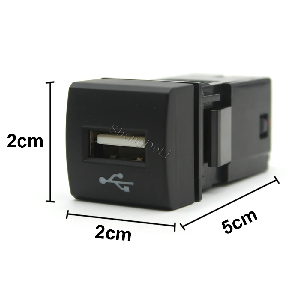 Car USB Input Adapter Audio Radio U-Disk Flash Socket Interface Cable Fit For Toyota Camry Corolla Rav4 Prado 2018