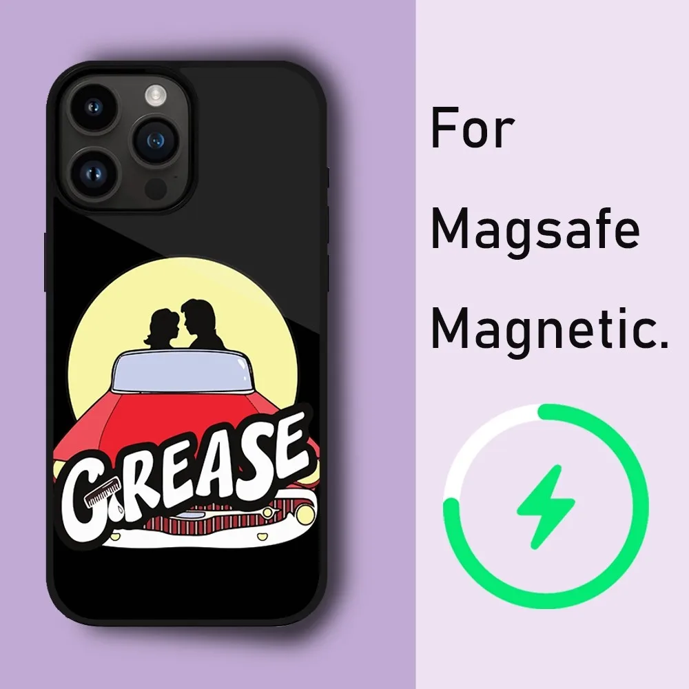 Grease movie Phone Case For iPhone 15 14 13 12 11 Pro Max Plus Phone Magnetic for Macsafe Cases Cover