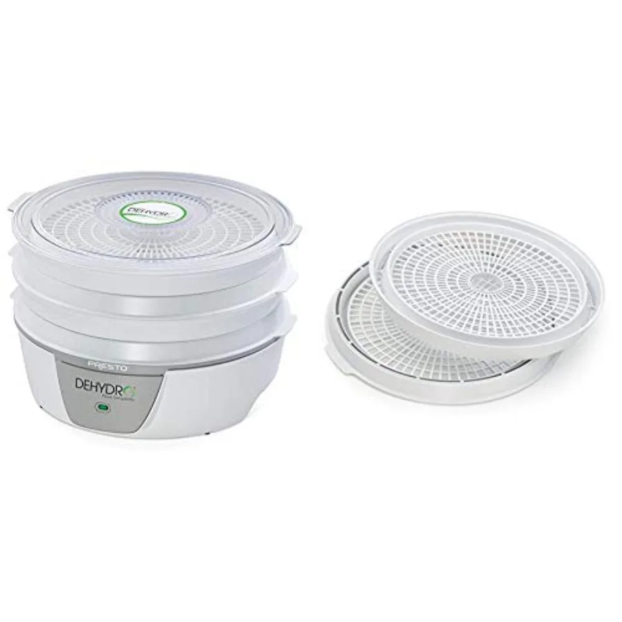 

Dehydro Electric Food Dehydrator and Dehydrating Trays Bundle for home kitchen use stainless steel and BPA-free plastic black a