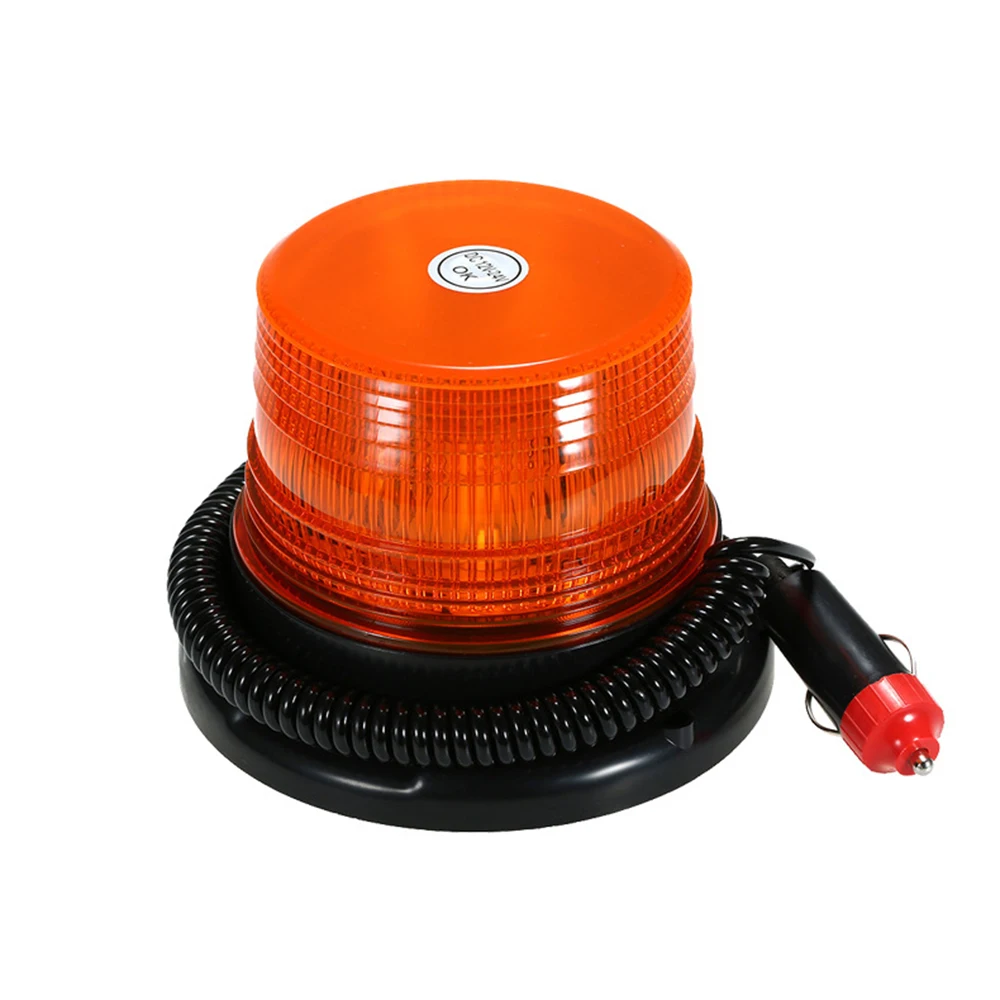 Car Truck Roof Top Warning Light Emergency LED Strobe Light Flashing Beacon With Magnetic Base For Security Auto 12V-24V