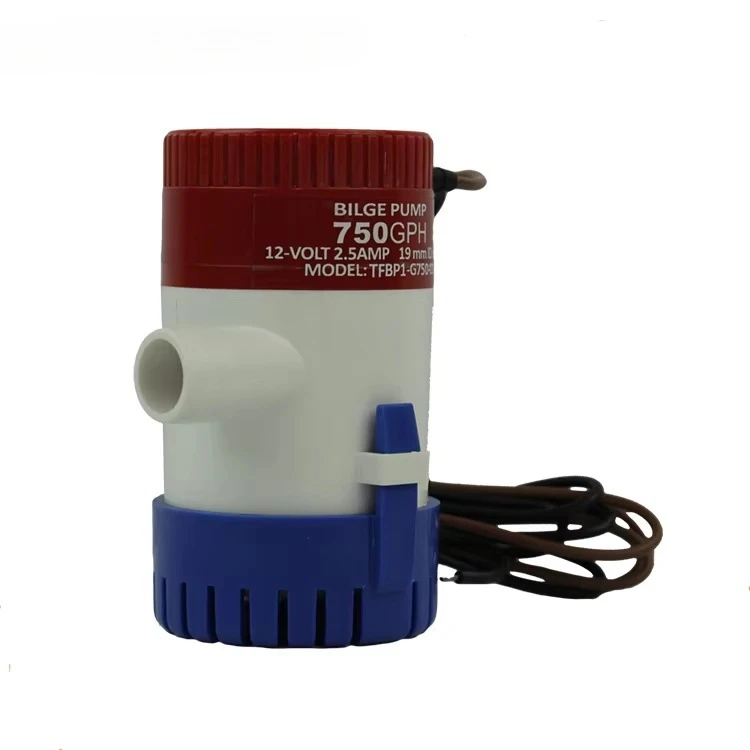 P350-12 12 Volt DC 350GPH Anti-Airlock Protection Marine Boat Electric Portable Submersible Bilge Pump