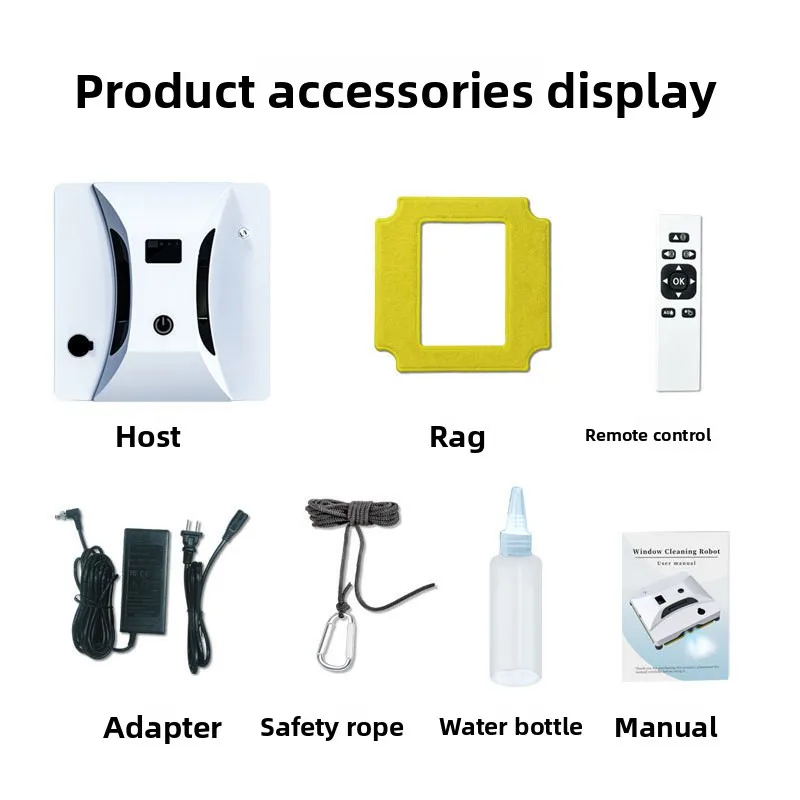 스마트 창문 청소 로봇 자동 전동 리모컨 포함 가정용