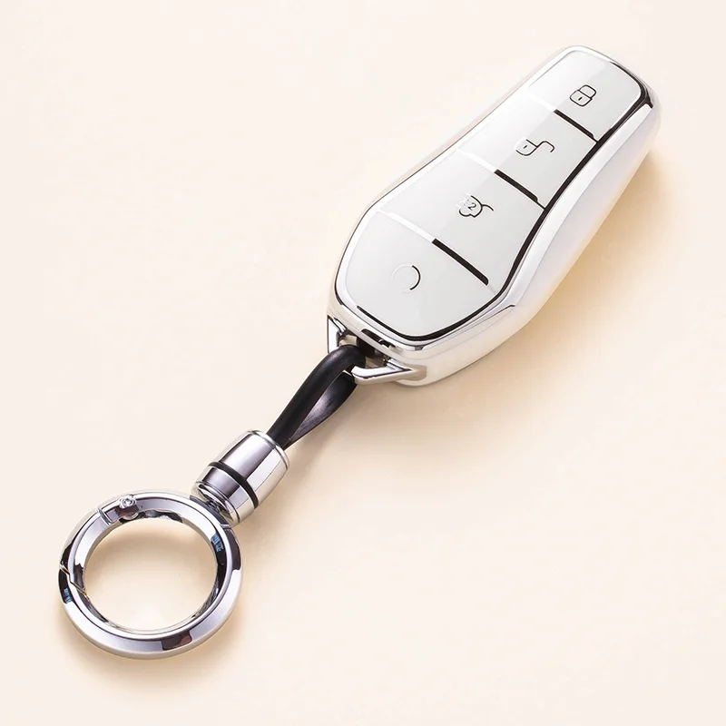 Car interior decoration accessories, car key protective cover DIY cover for BYD KING DM-i 2024 2025